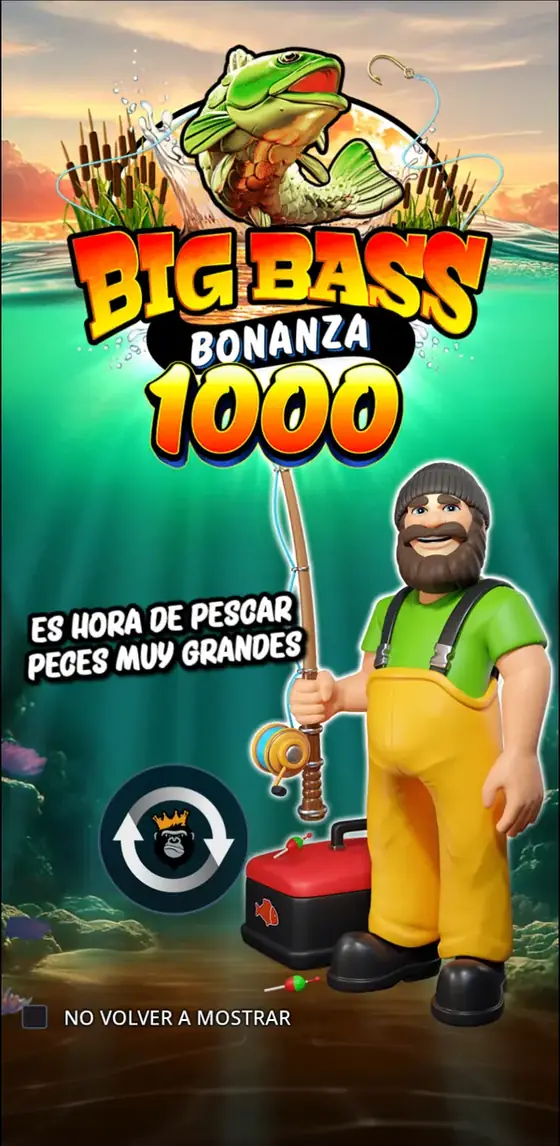 Big Bass Bonanza 1000 en un teléfono en modo vertical